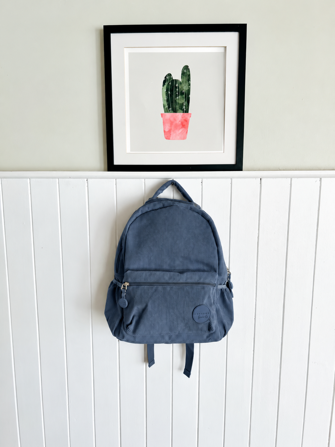 Personalised Corduroy Kids Backpack with Embroidered Name – Daycare, Preschool & School