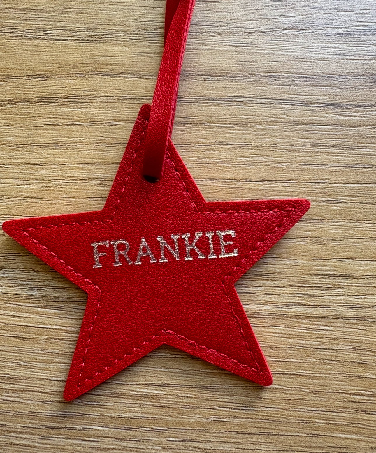 Personalised Leather Star/Heart