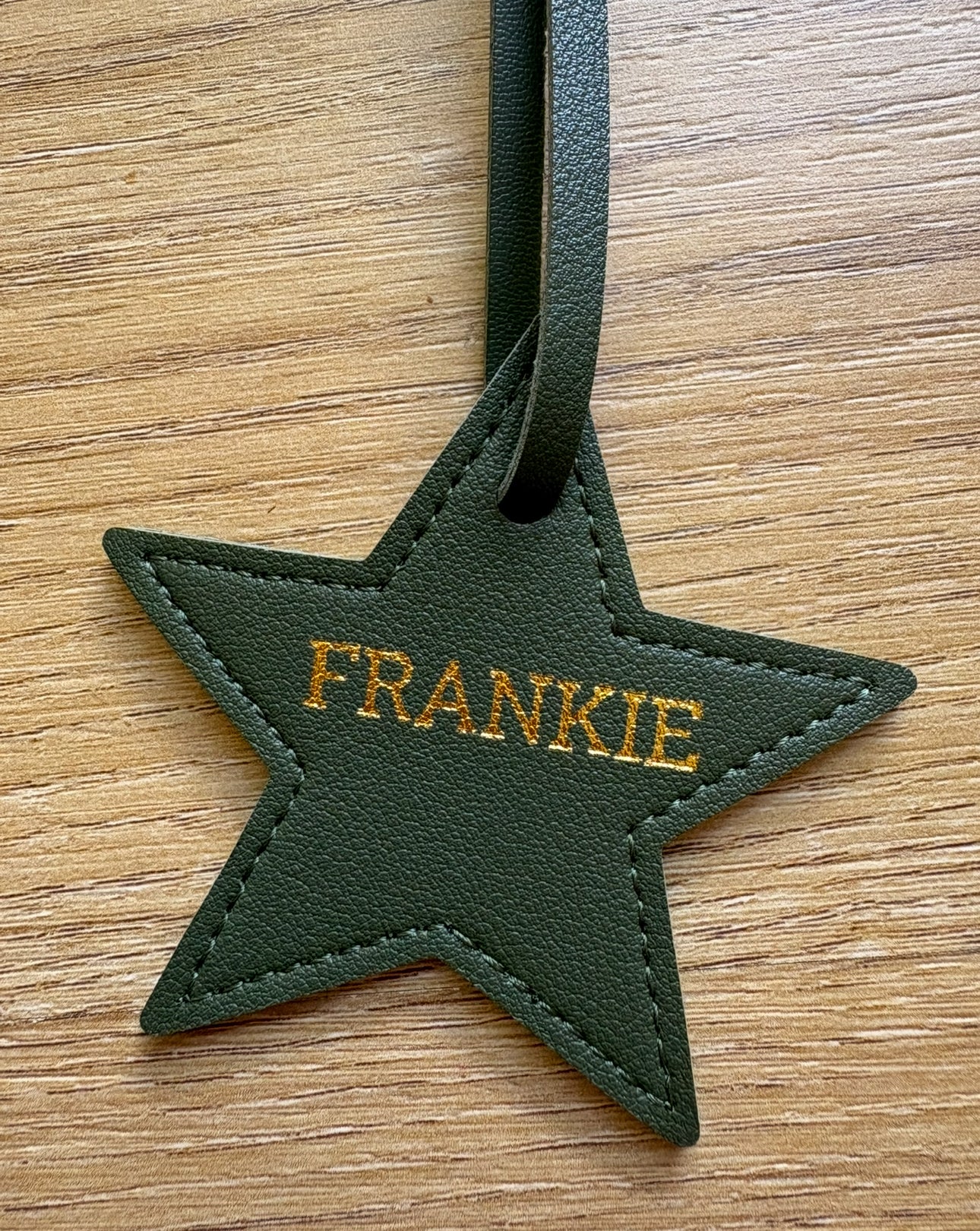 Personalised Leather Star/Heart