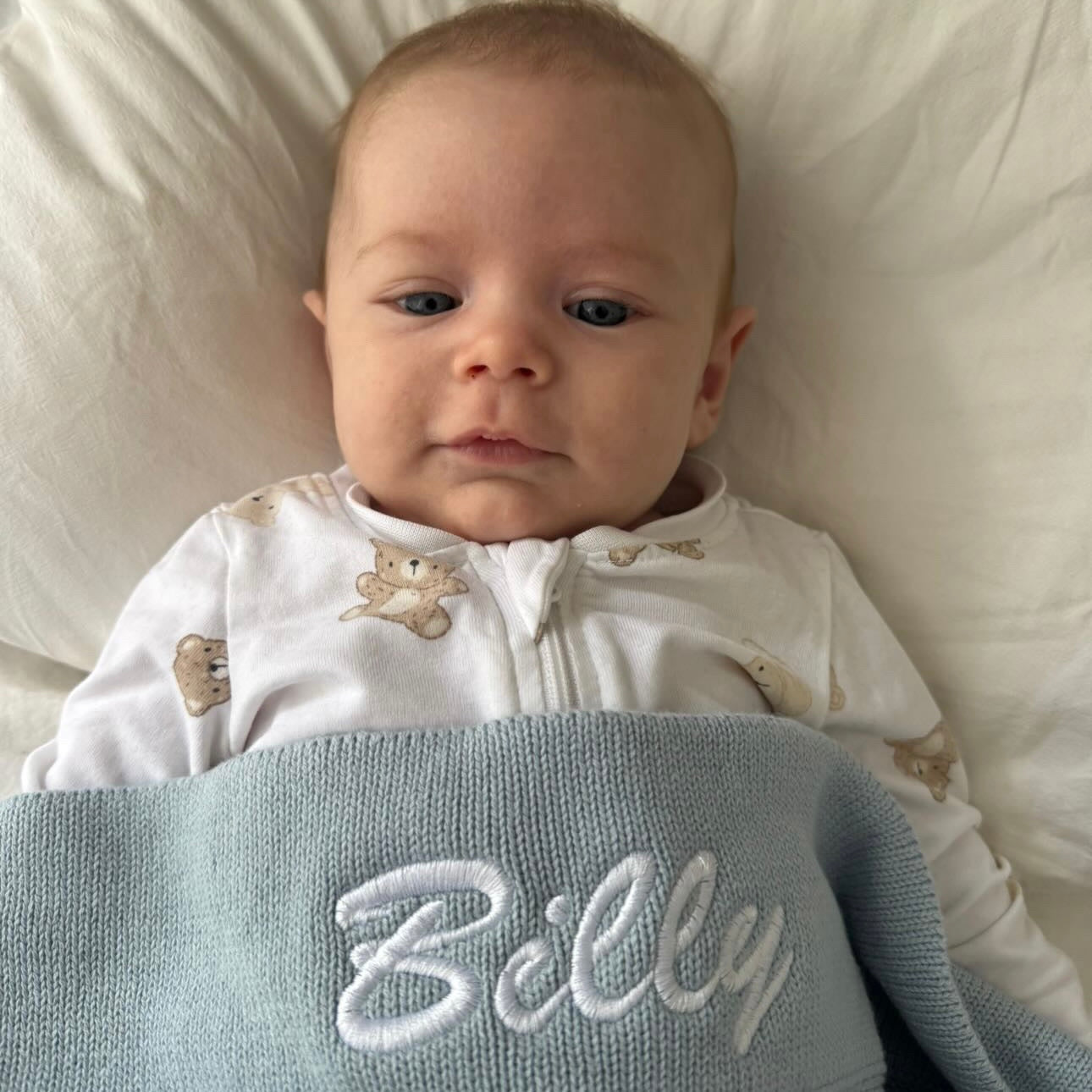 Personalised Embroidered Baby Blanket