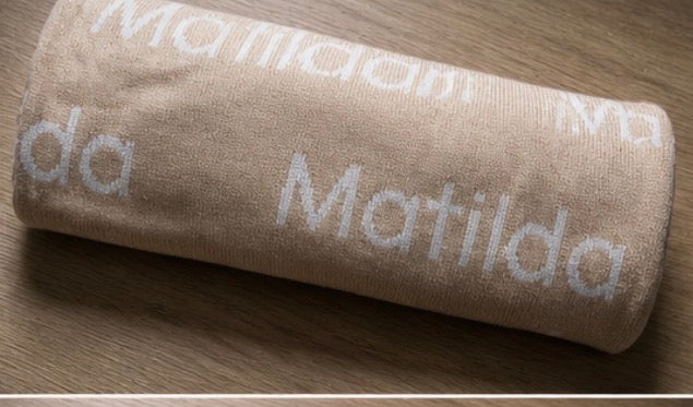 ‘Matilda’ cream printed blanket