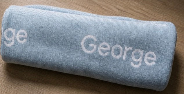 ‘George’ blue printed blanket