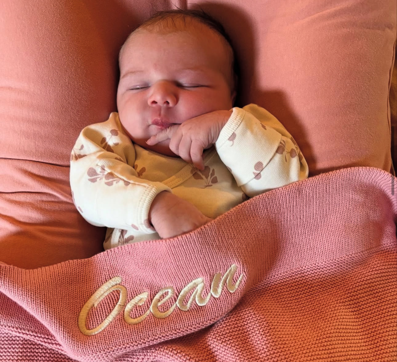 Personalised Embroidered Baby Blanket