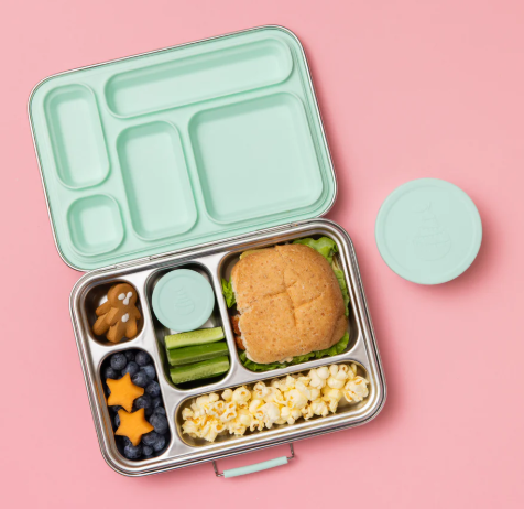 Personalised five Compartment Leakproof Stainless Steel Lunch Box
