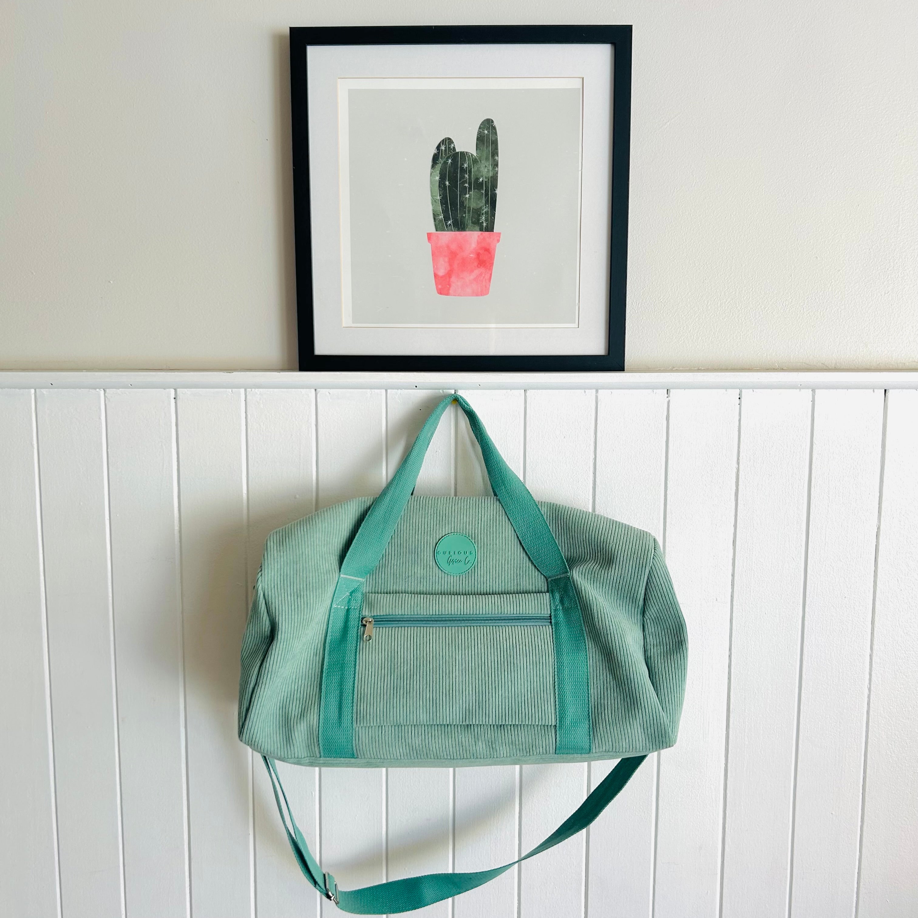 overnight duffle corduroy bags by Curious Grace Co.
