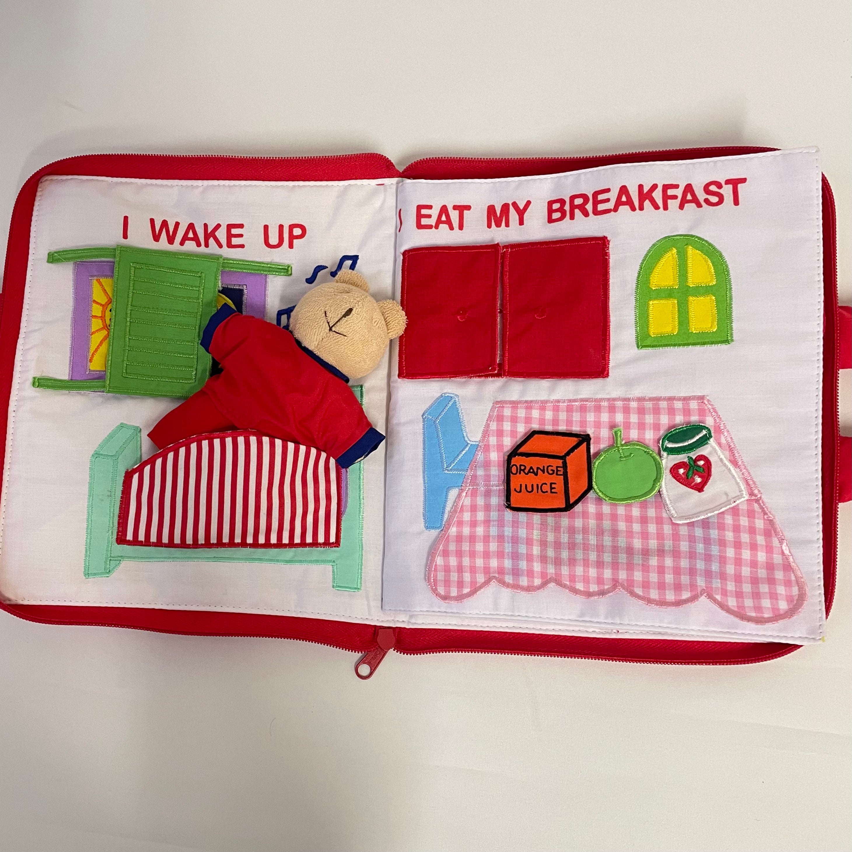 Cloth Activity Book - My Day
