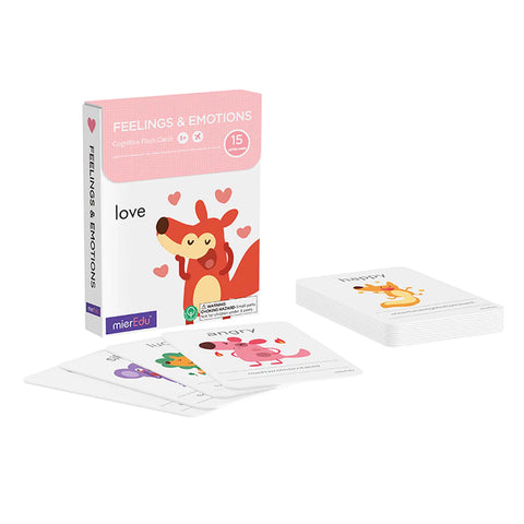 mierEdu Cognitive Learning Flash Cards - Feelings & Emotions