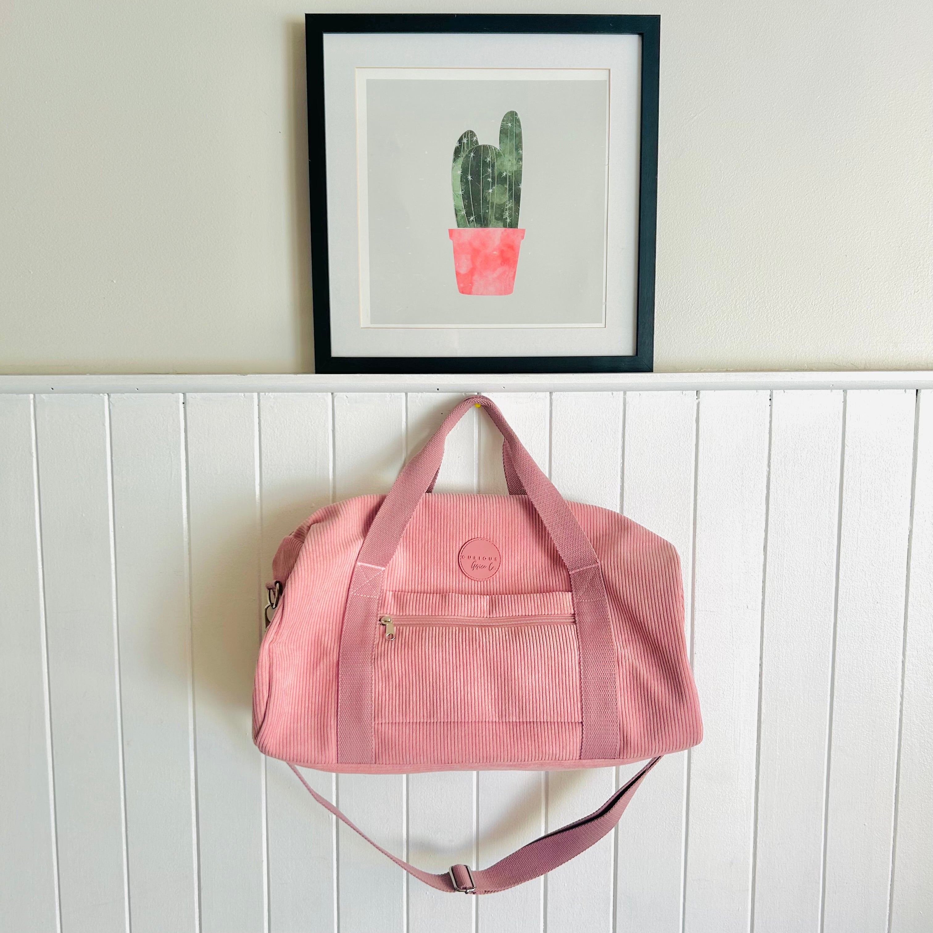 overnight duffle corduroy bags by Curious Grace Co.