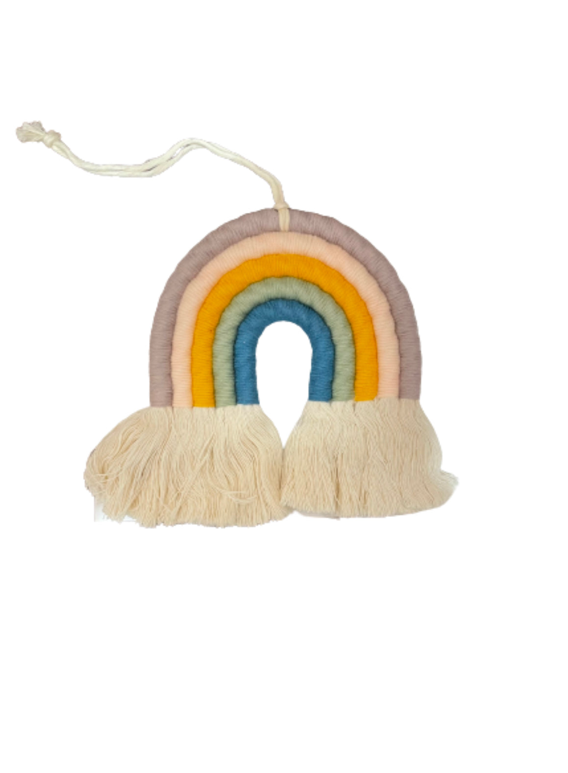 Macrame rainbow decoration
