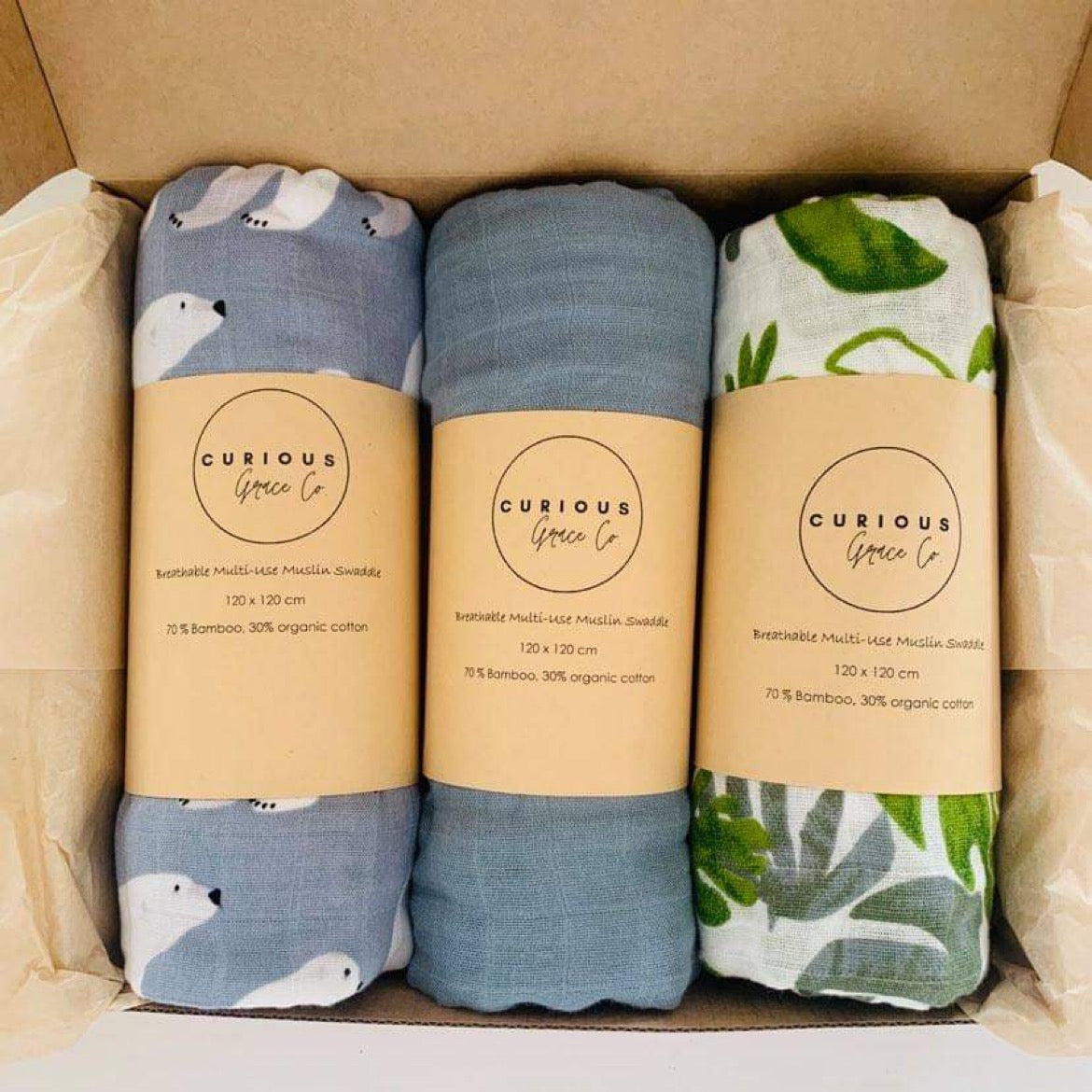 Swaddle Gift Box Curious Grace Co 💚