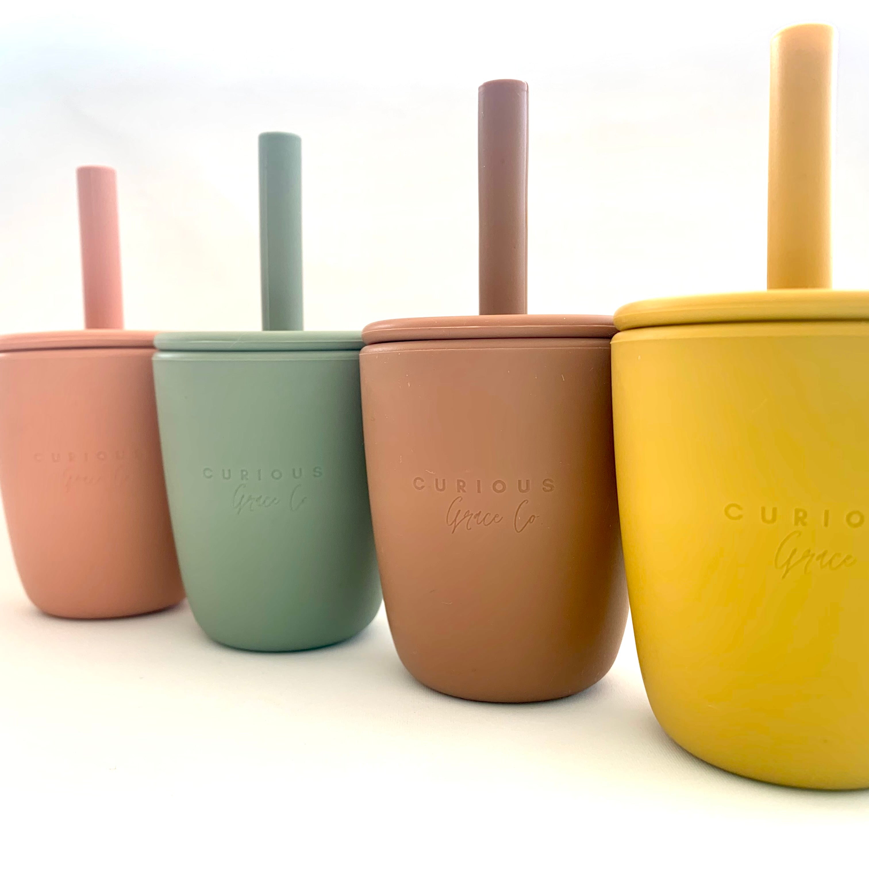 Silicone Cup with Straw
