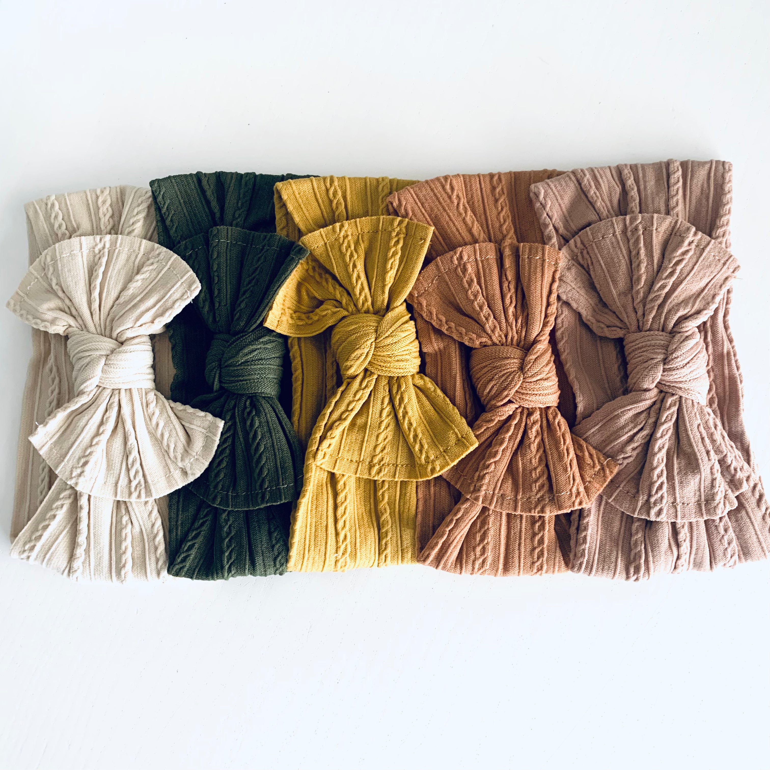 Cotton Cable Knit Headband