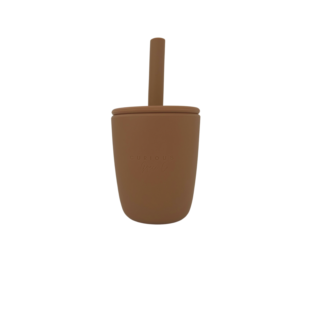 Silicone Cup with Straw