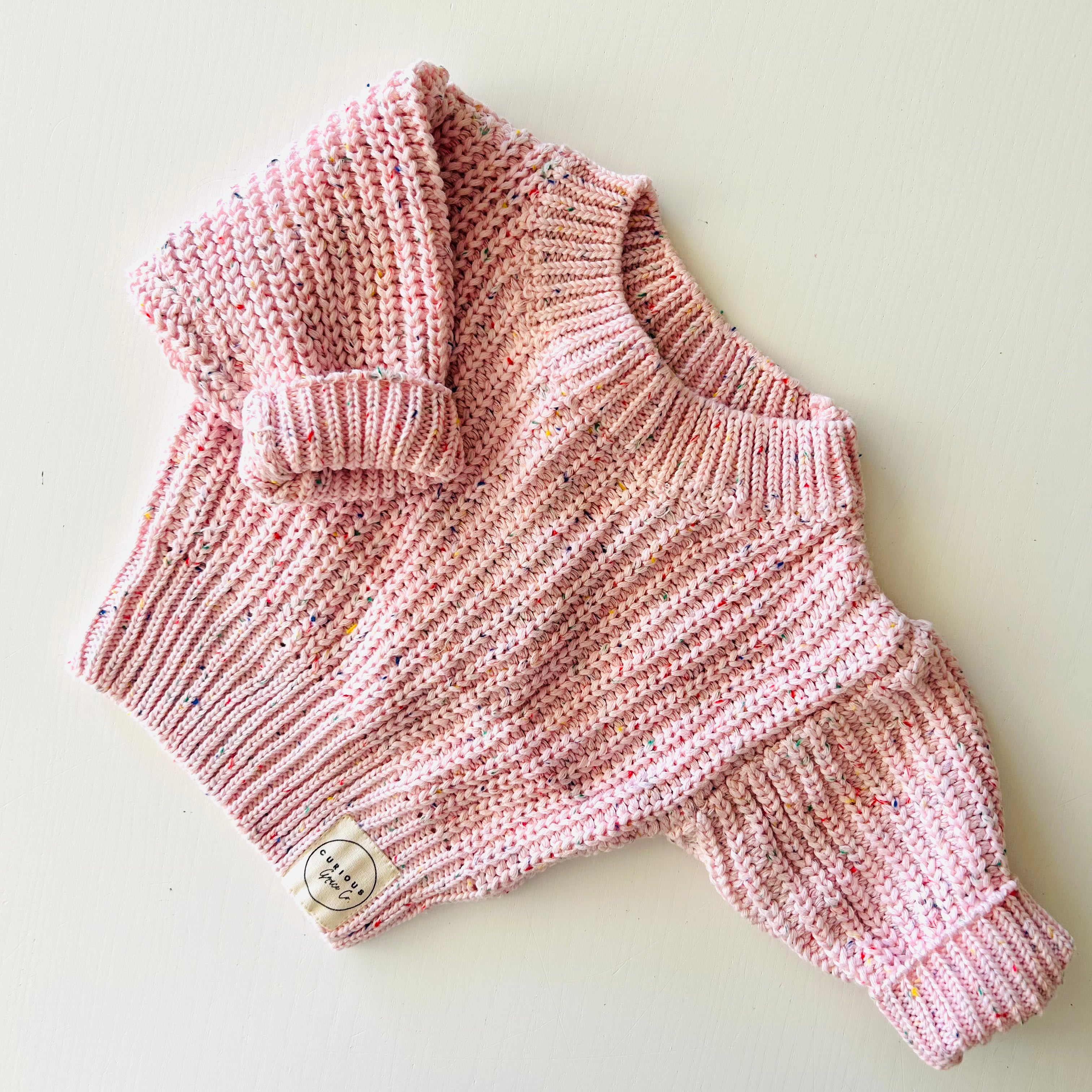 Speckled Knit Jumper (with personalisation option)