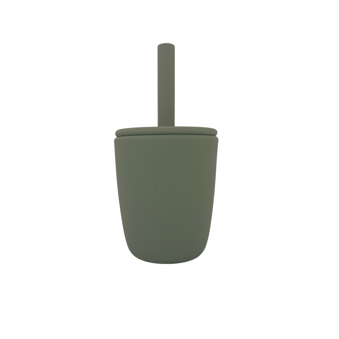 Silicone Cup with Straw