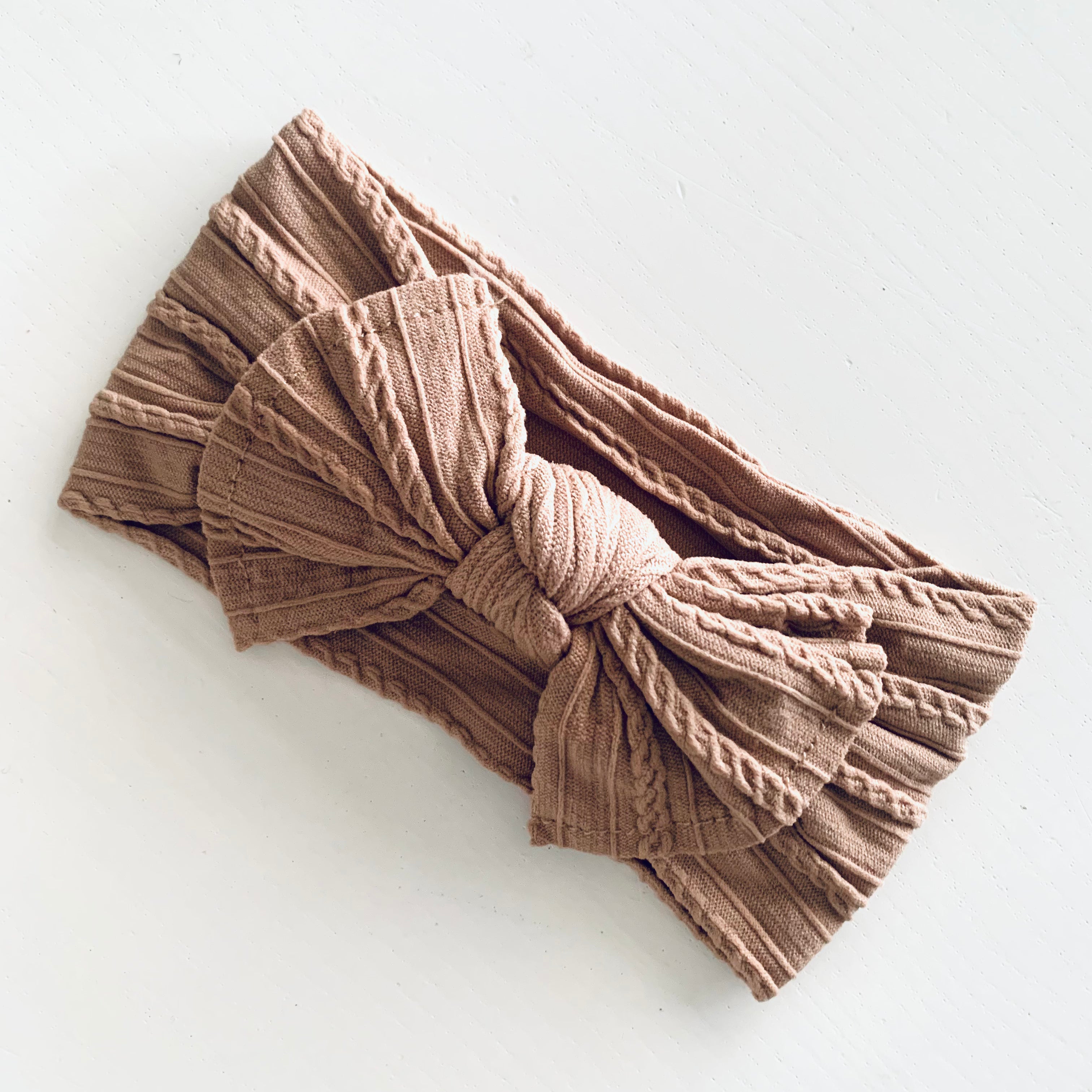Cotton Cable Knit Headband