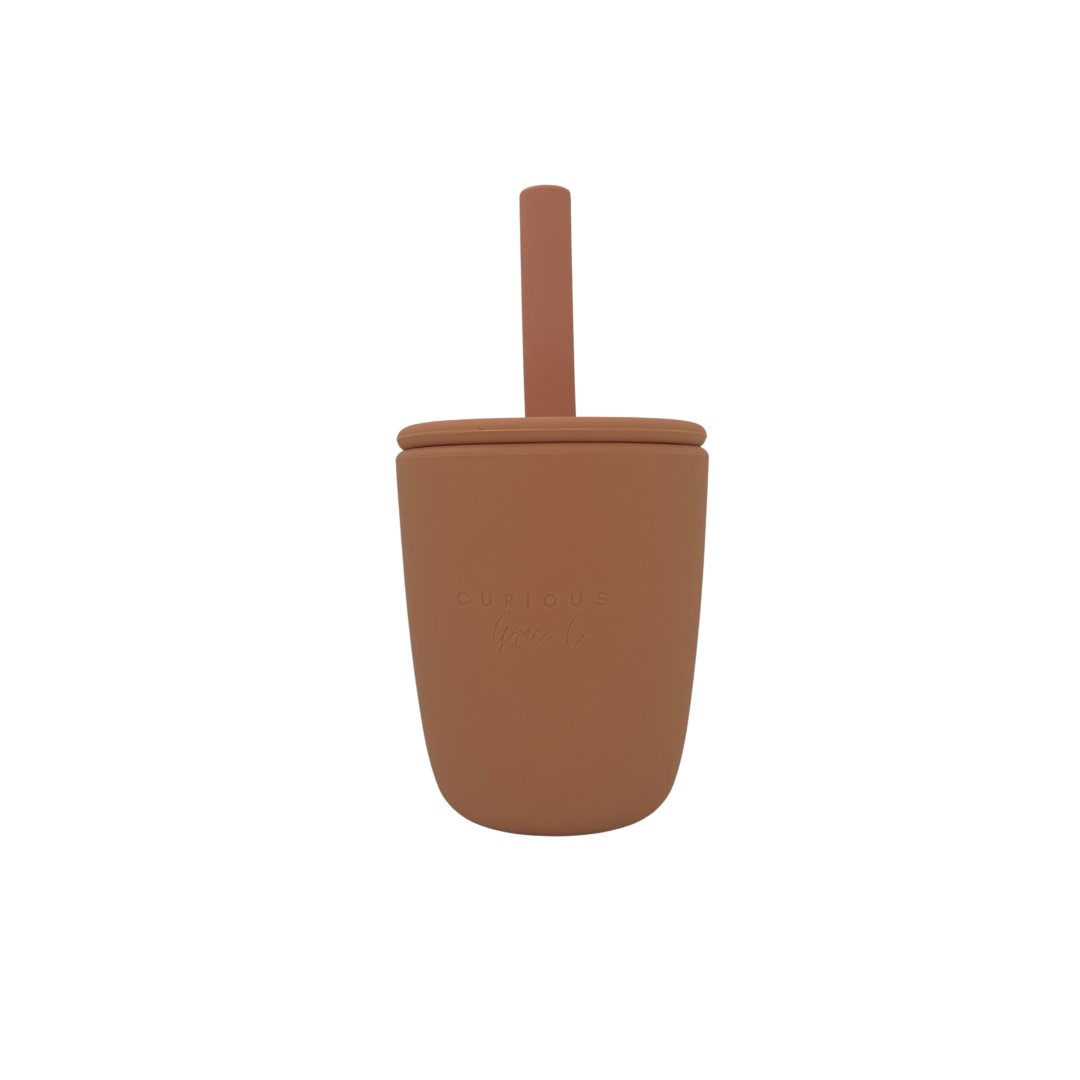 Silicone Cup with Straw