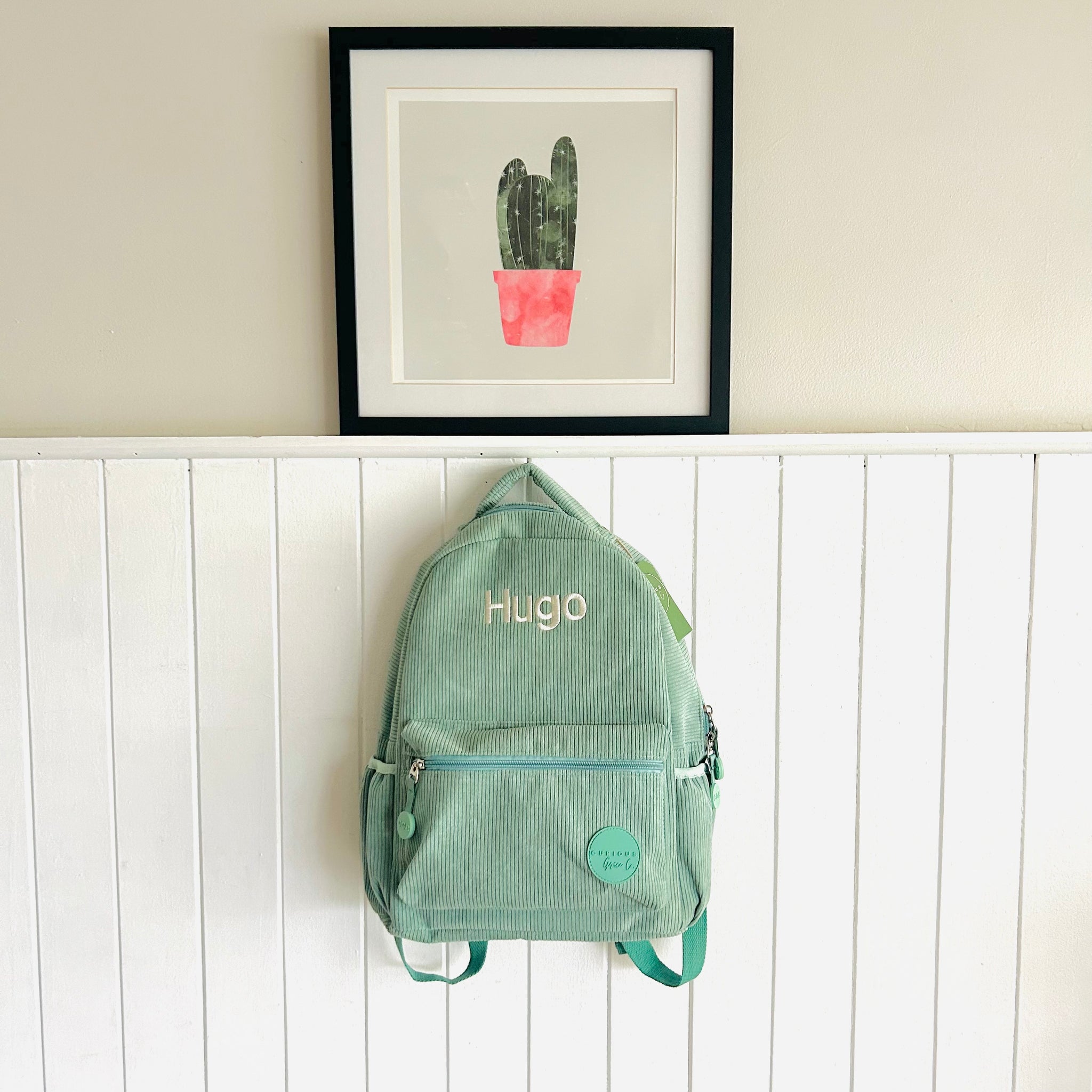 Corduroy Backpack with personalised option Curious Grace Co