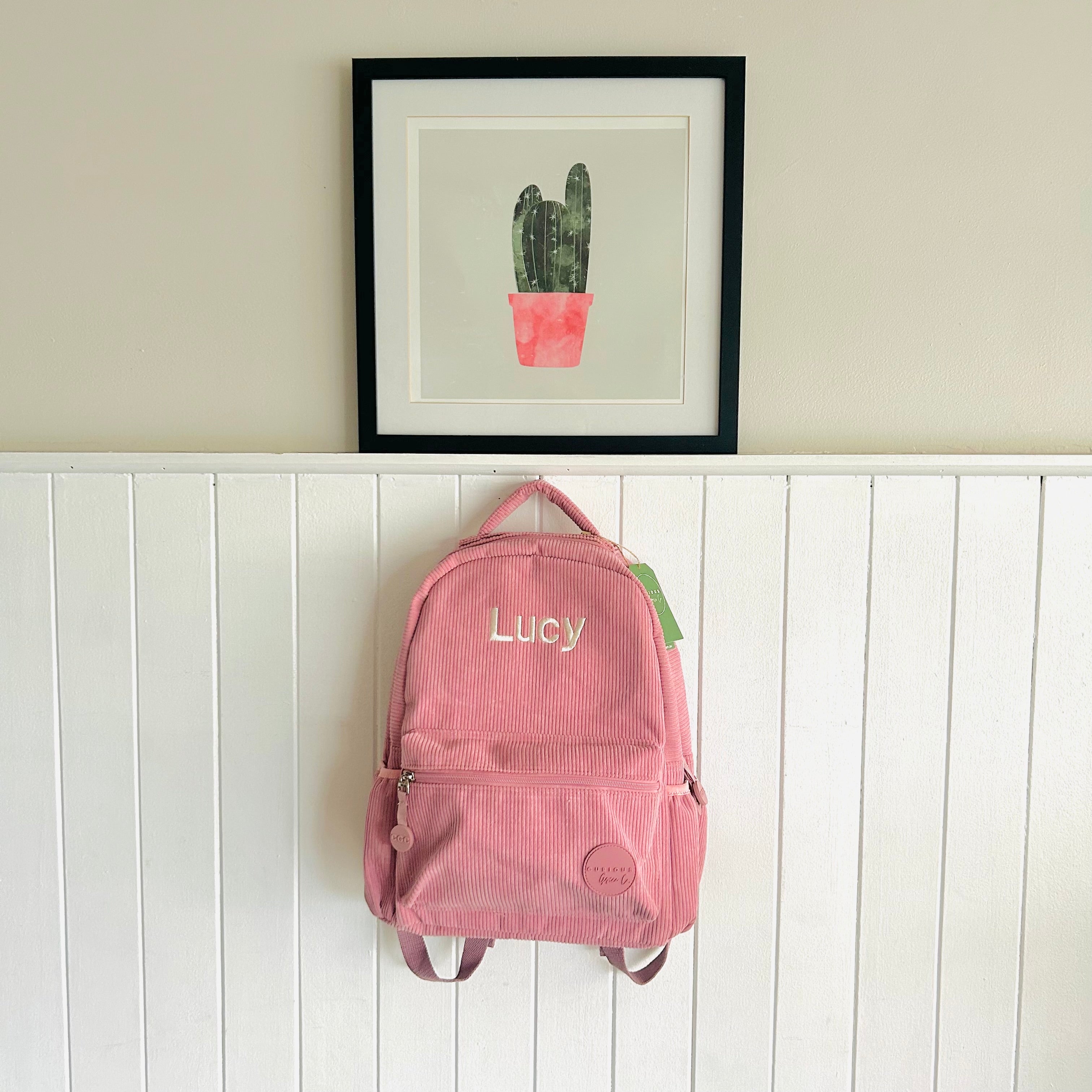 Corduroy Backpack (with personalised option)