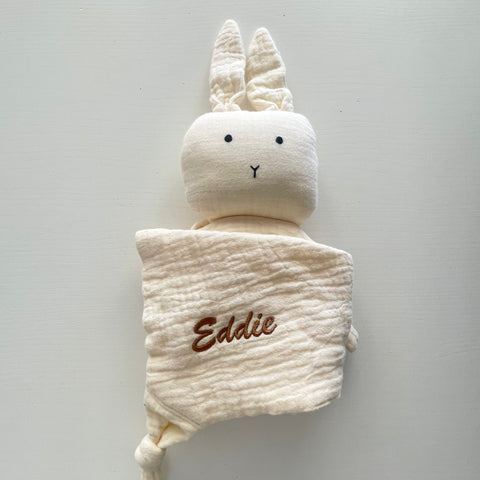 “Eddie” Personalised Bunny in Cream