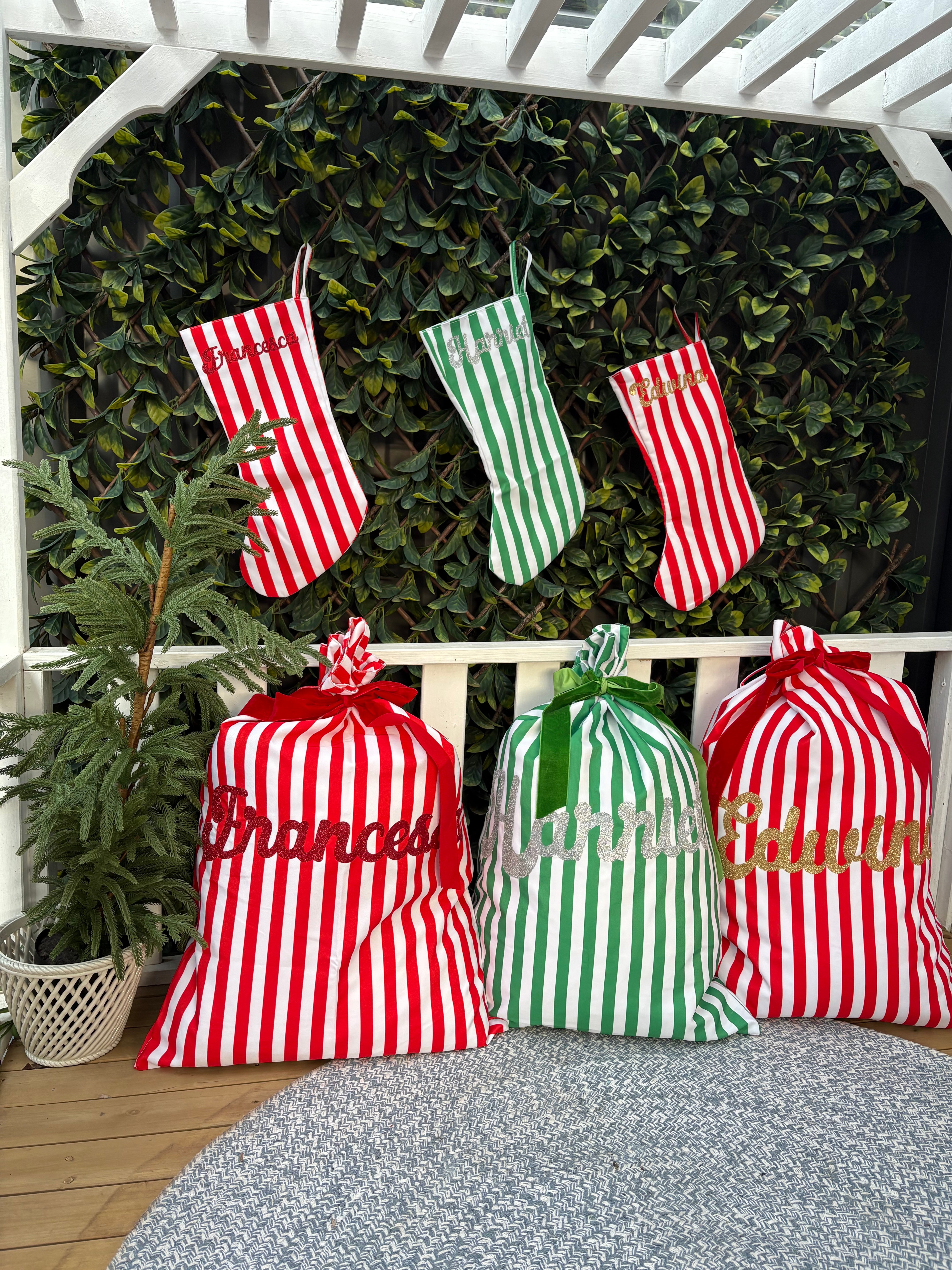 Traditional Personalised Christmas Stocking