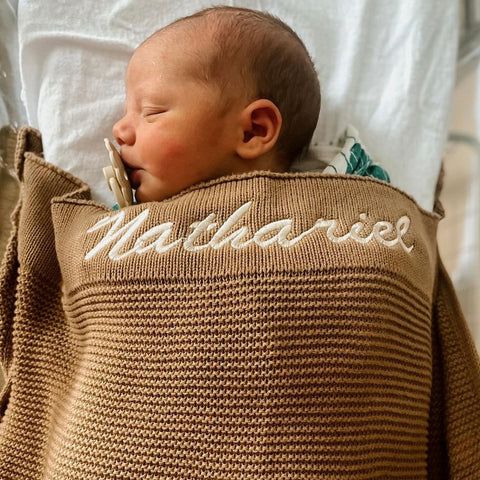 Personalised Embroidered Baby Blanket