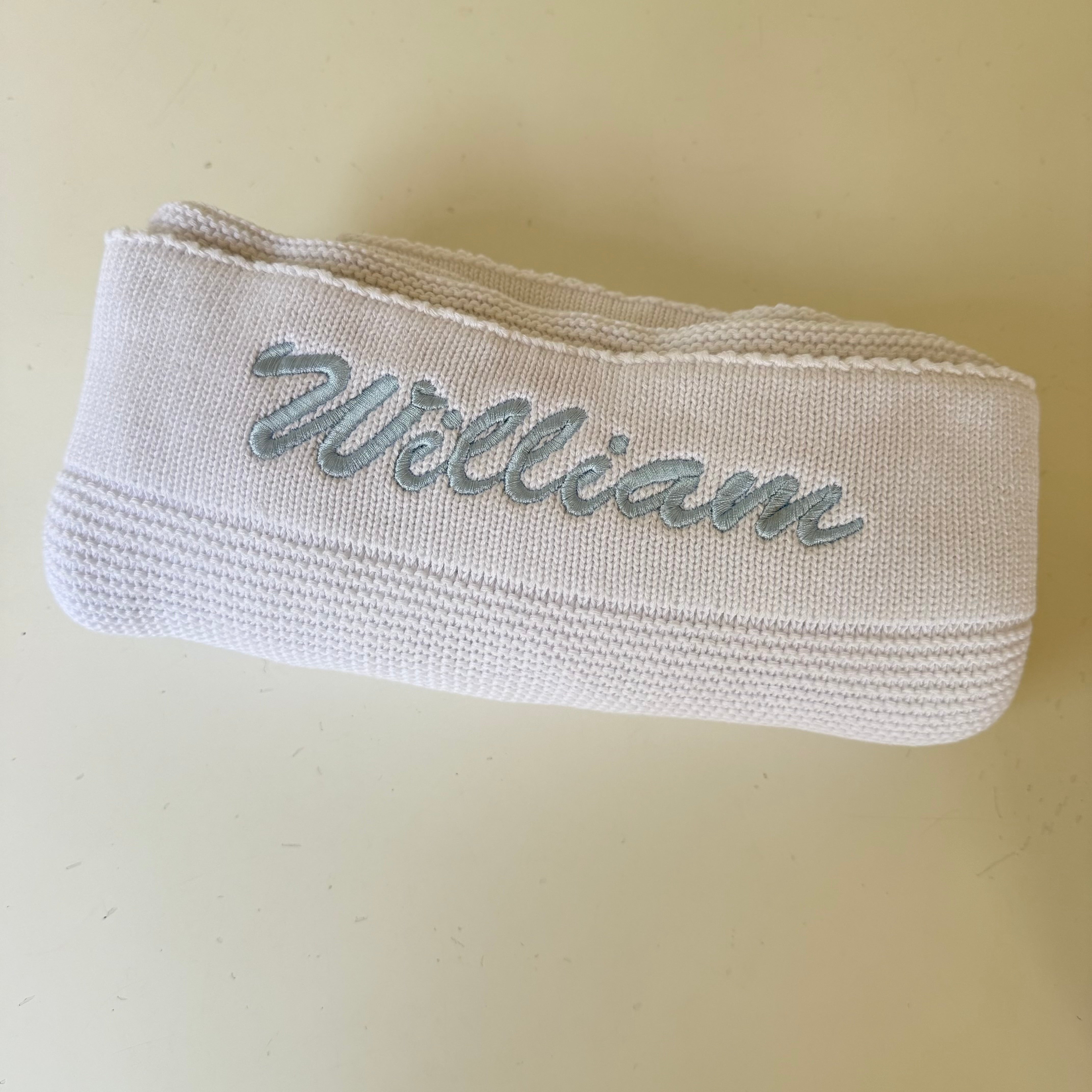 ‘William’ personalised blanket