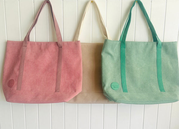 Corduroy Tote Bag (with personalised option)