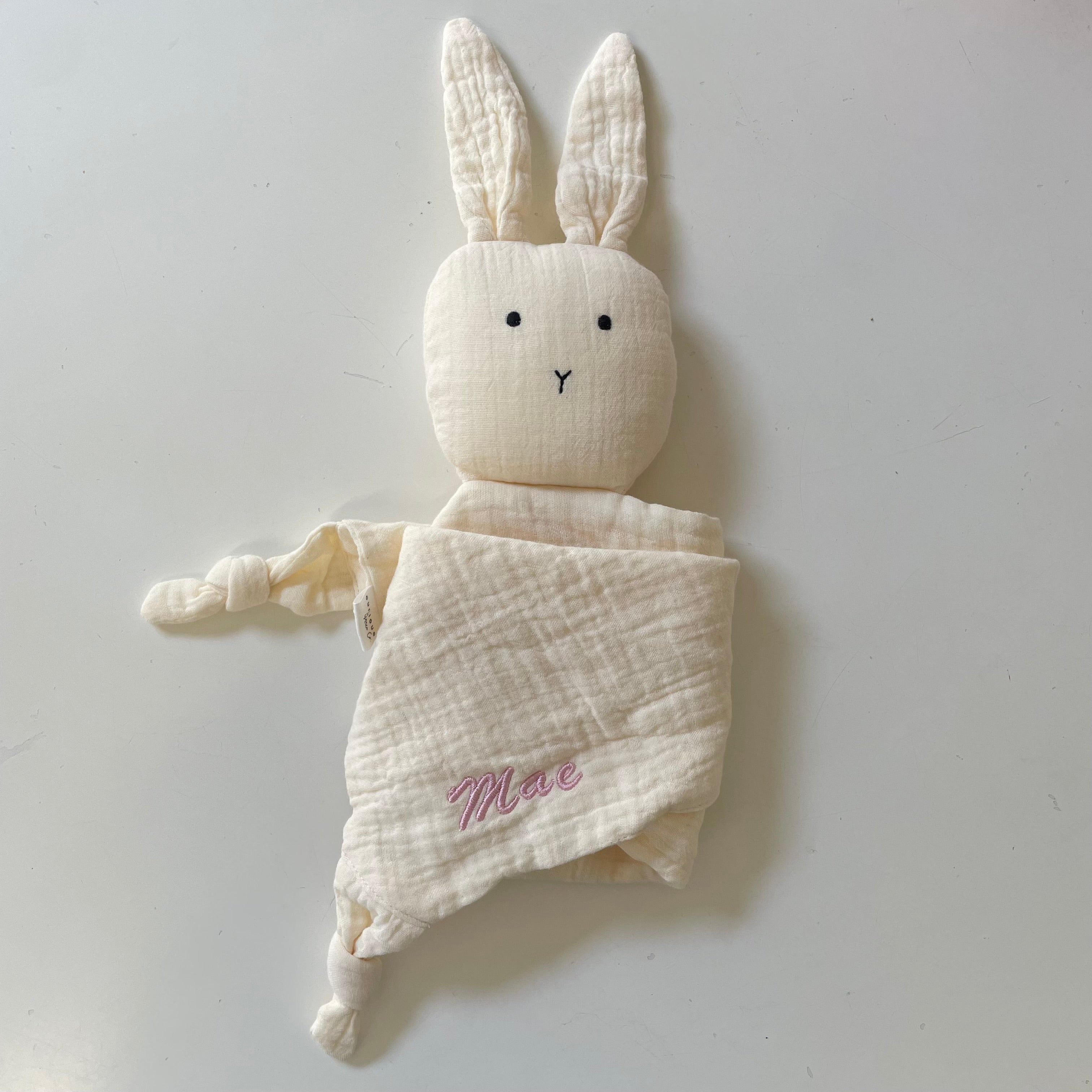 “Mae” Personalised Bunny in Cream