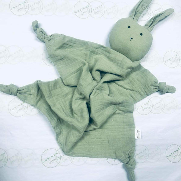 Baby Comforter Green Bunny