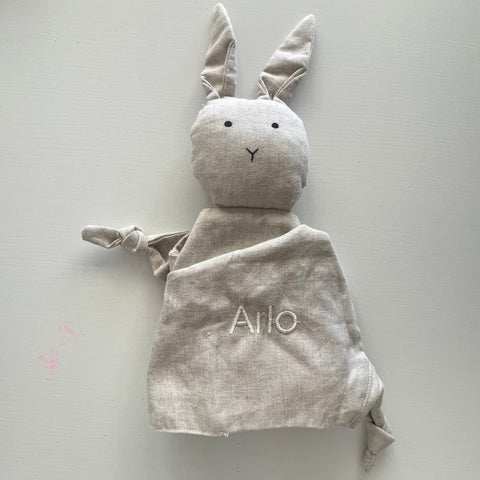 “Arlo” Personalised Bunny in Linen