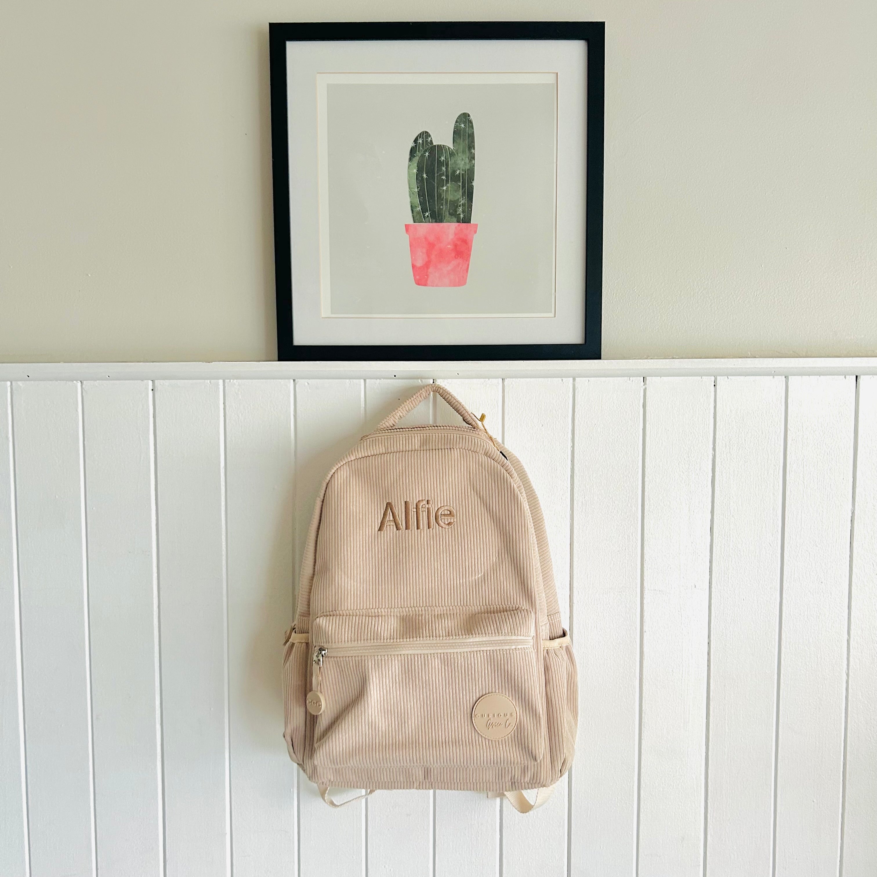 Corduroy Backpack (with personalised option)