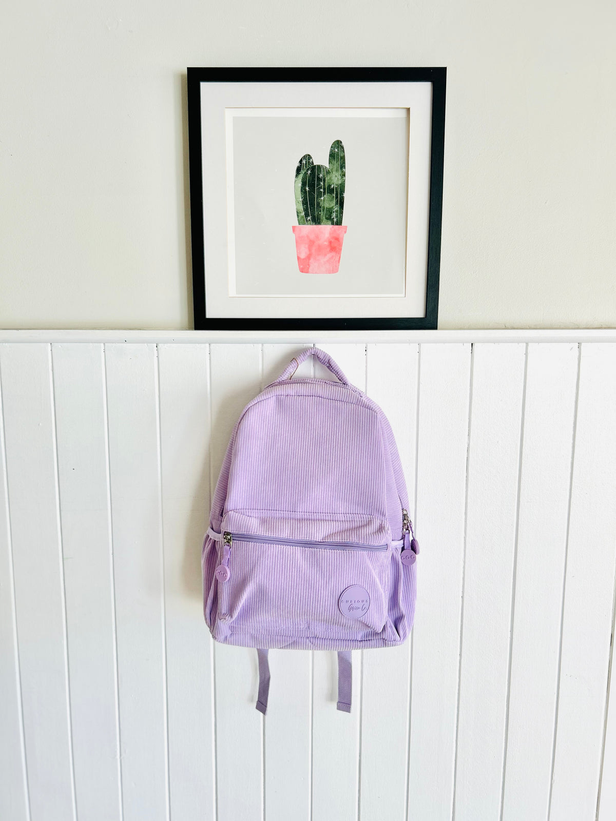 Personalised Corduroy Kids Backpack with Embroidered Name – Daycare, Preschool & School