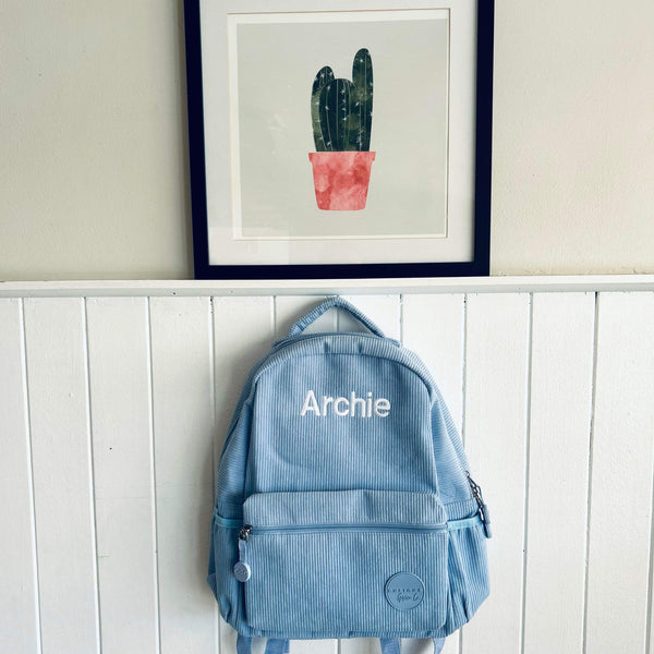 Corduroy Backpack (with personalised option)