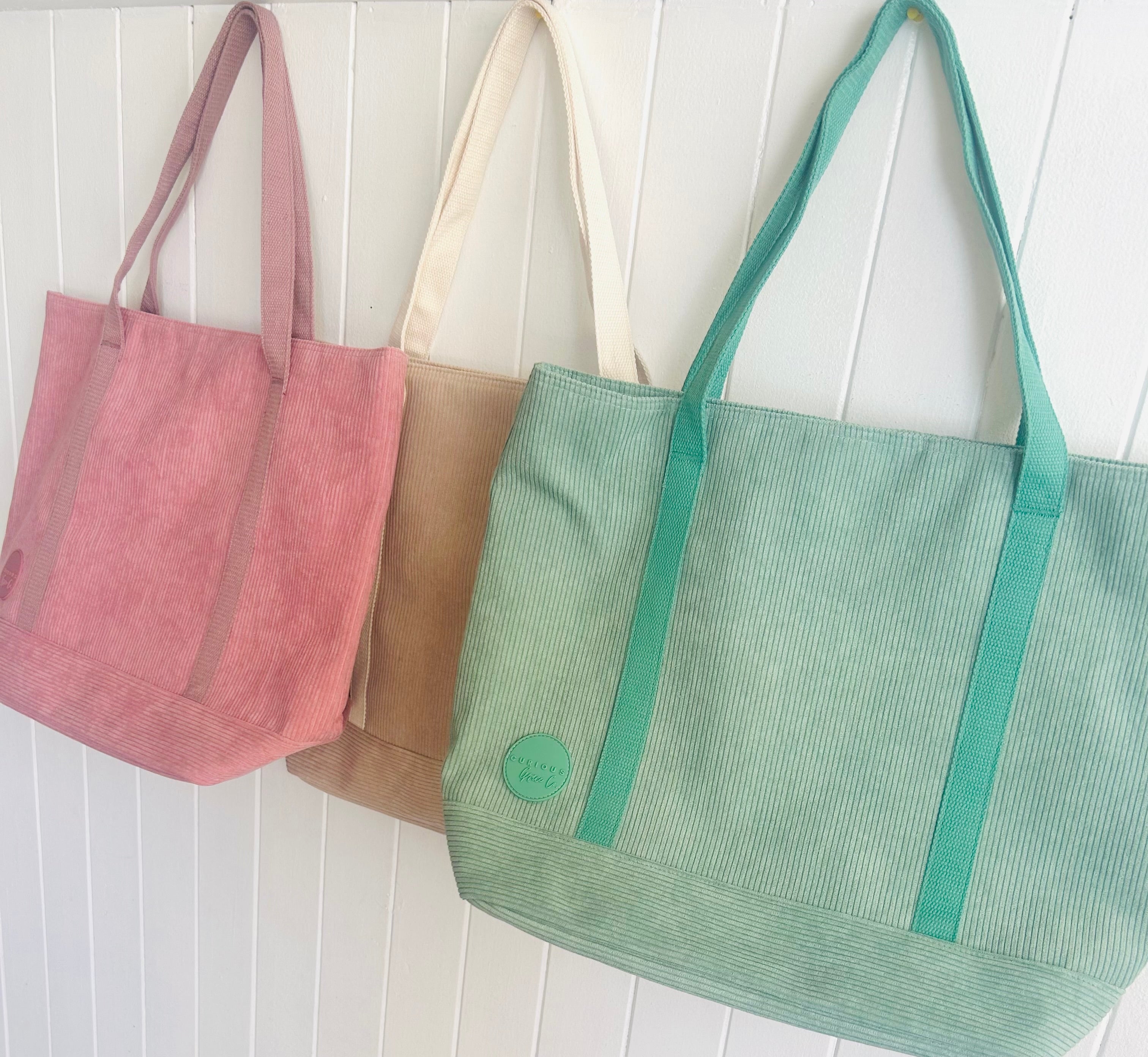 Corduroy Tote Bag (with personalised option)