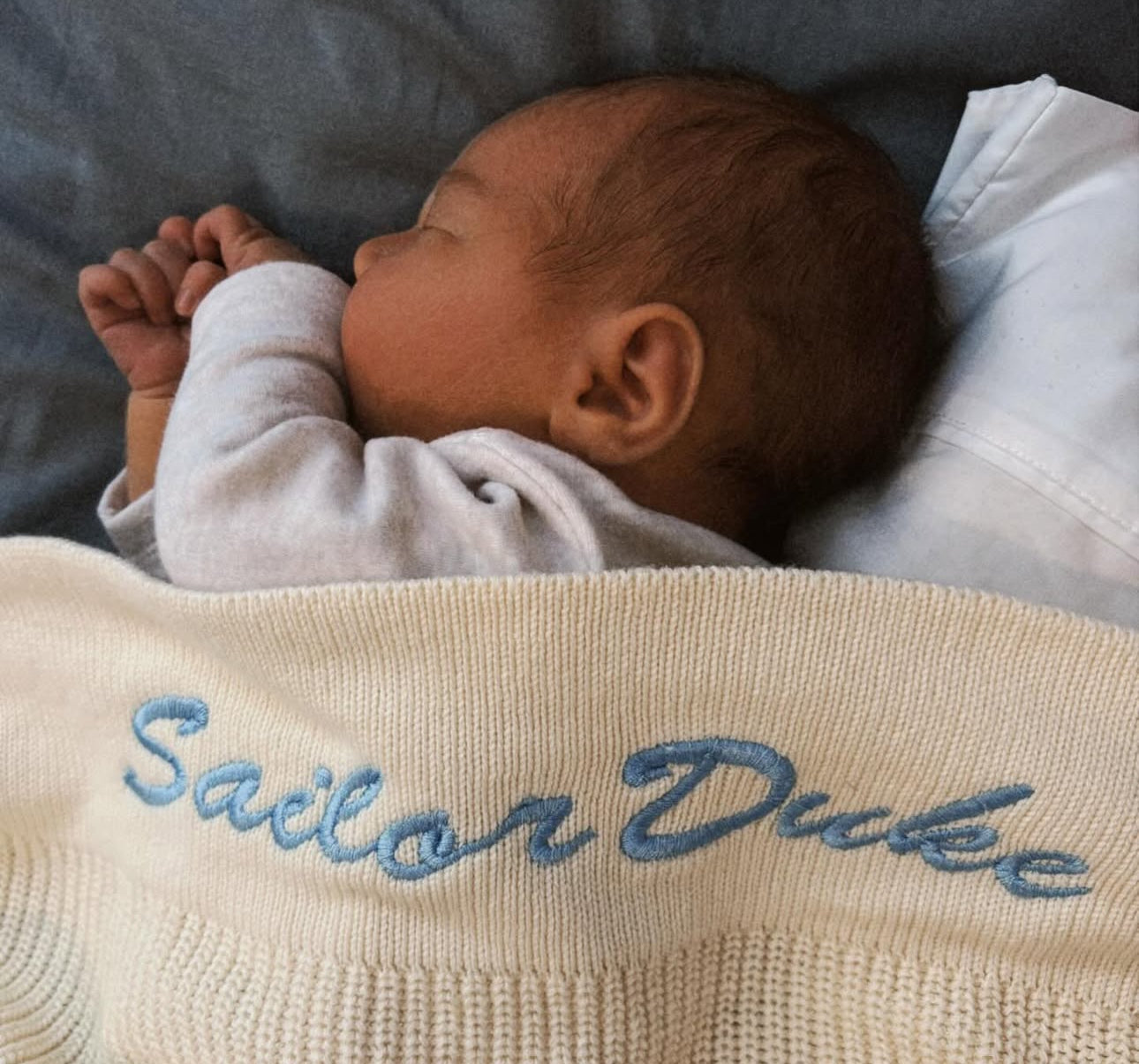 Personalised Embroidered Baby Blanket