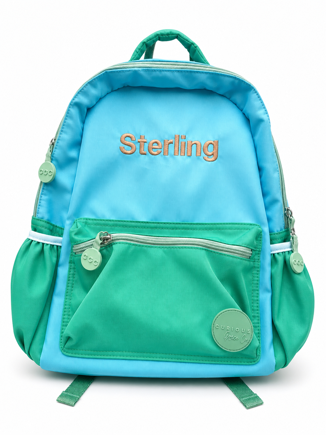 ‘Sterling’ blue/green retro Backpack