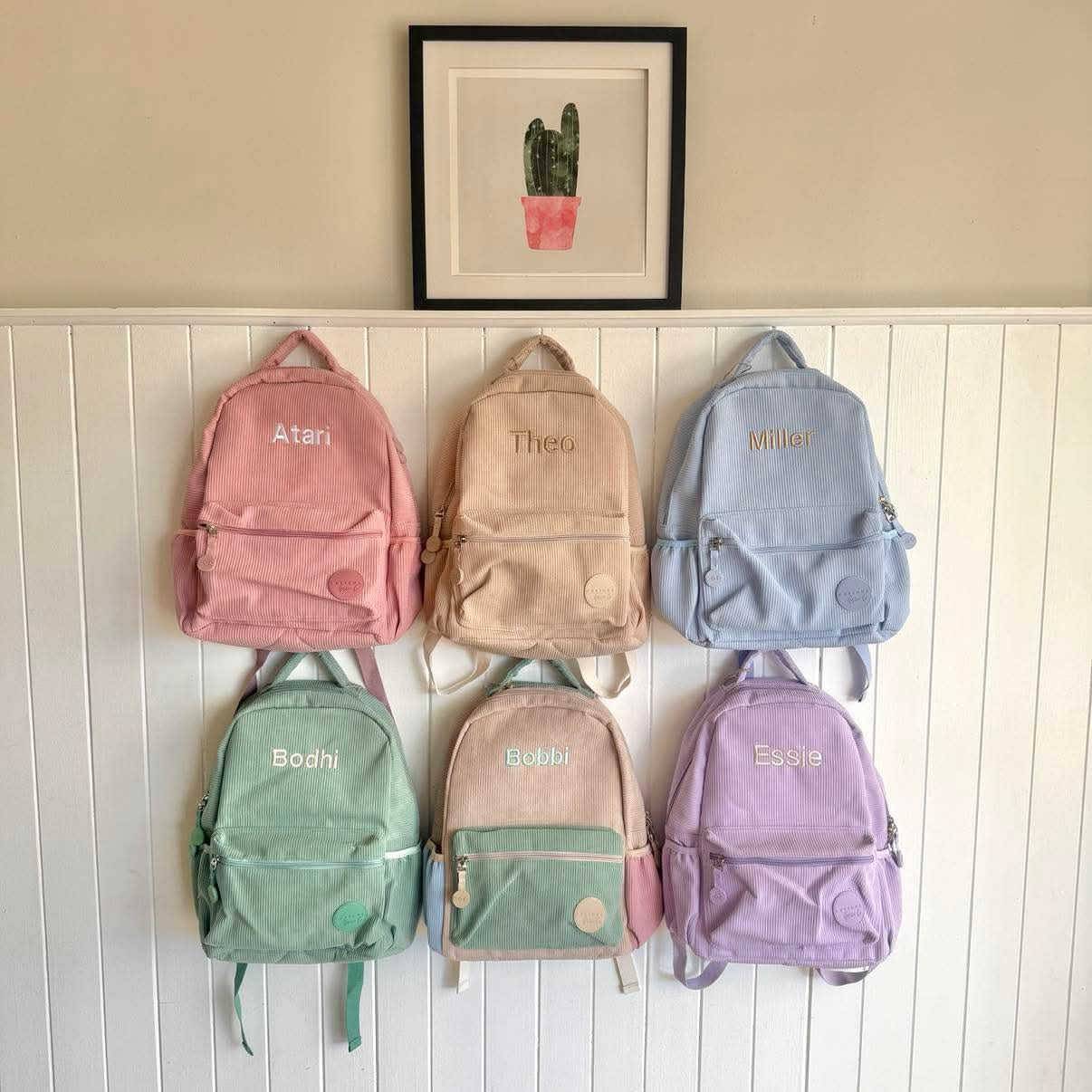 Corduroy Backpack (with personalised option)