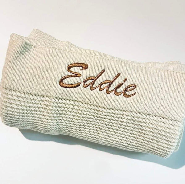 Personalised Wide Band Baby Blanket