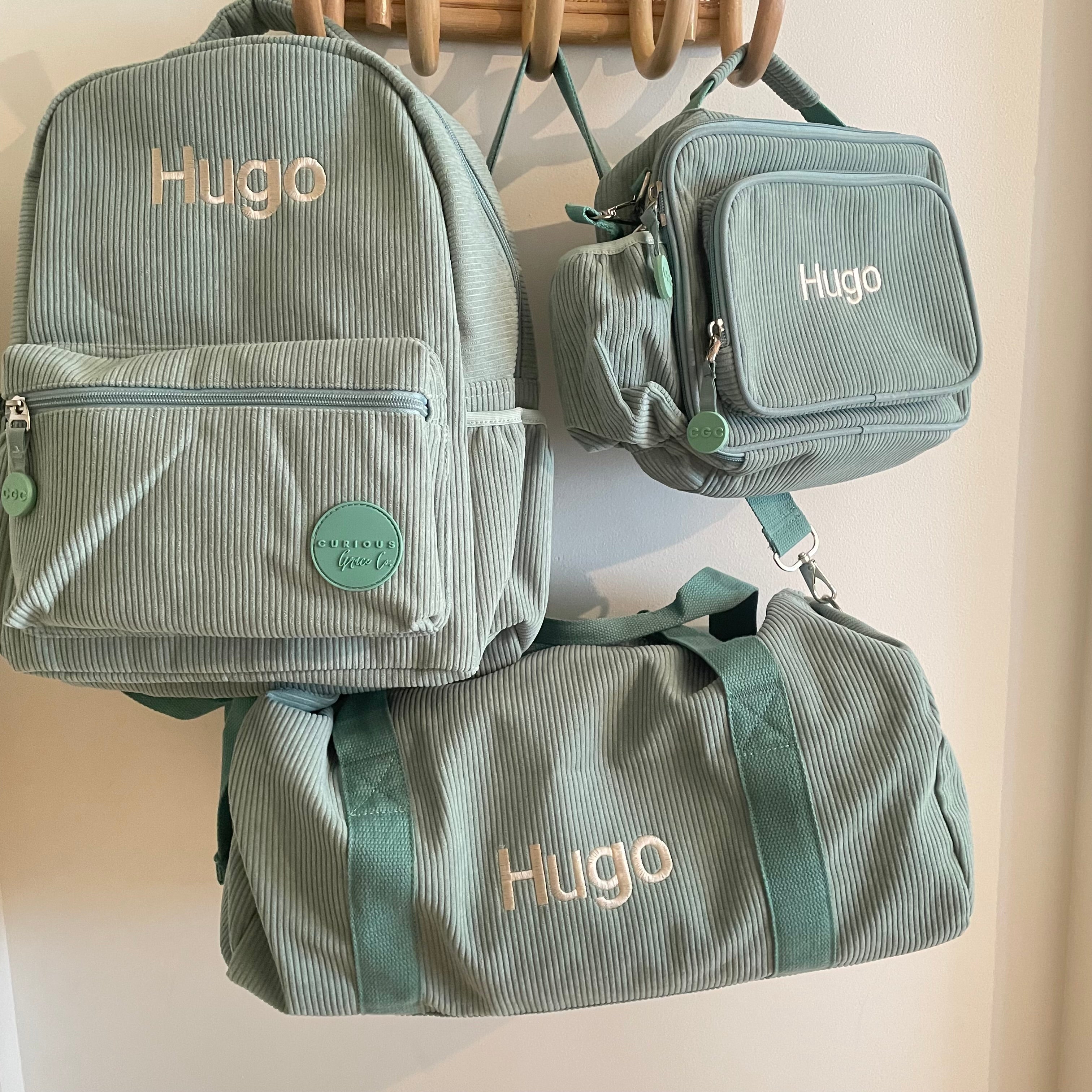 The Ultimate Corduroy Bag Bundle – Backpack, Lunch Bag & Duffle Bag