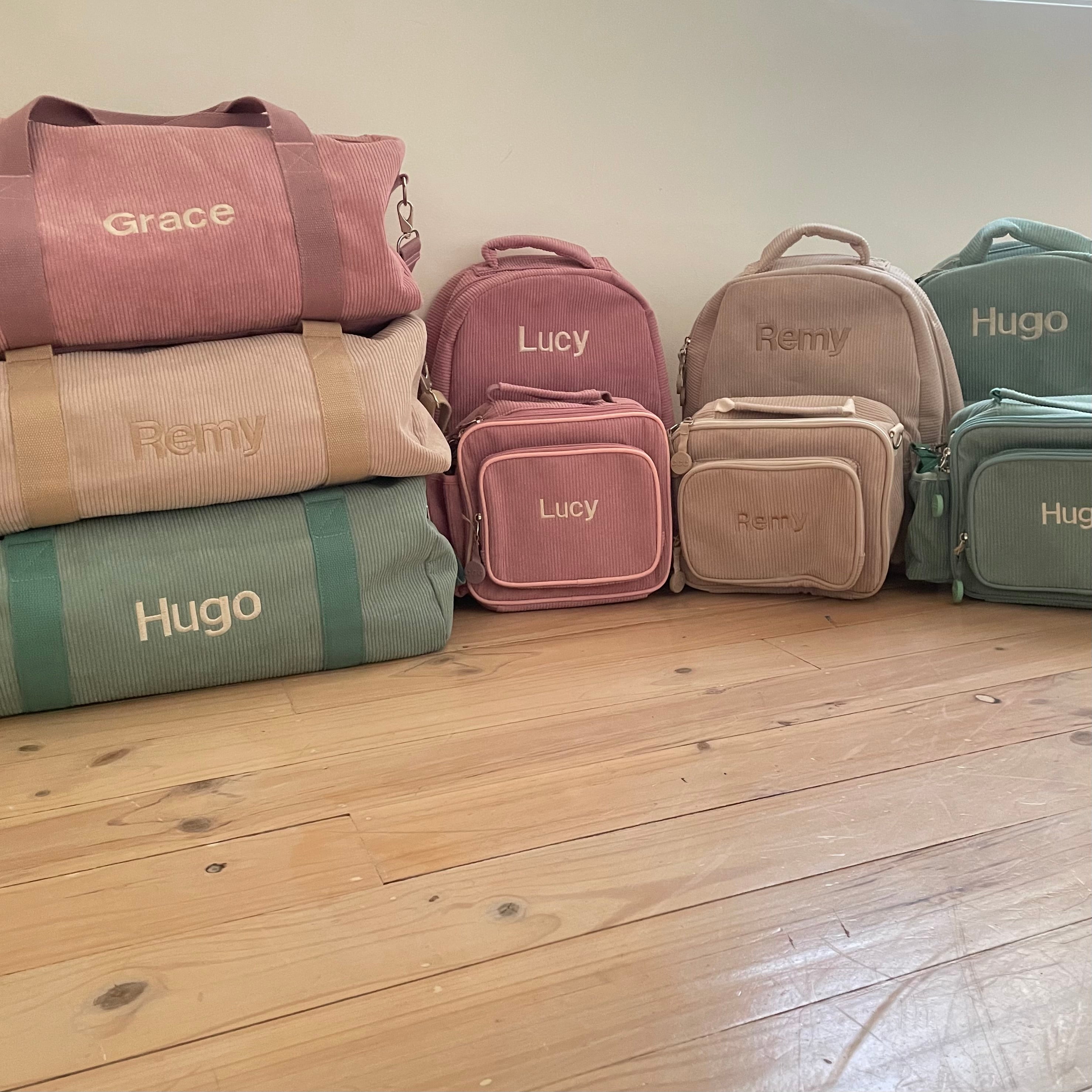 The Ultimate Corduroy Bag Bundle – Backpack, Lunch Bag & Duffle Bag