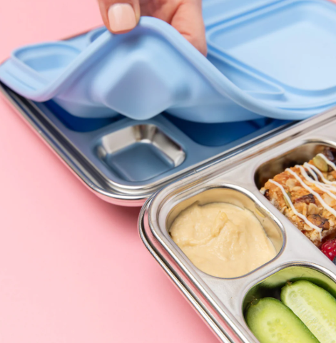 Personalised five Compartment Leakproof Stainless Steel Lunch Box