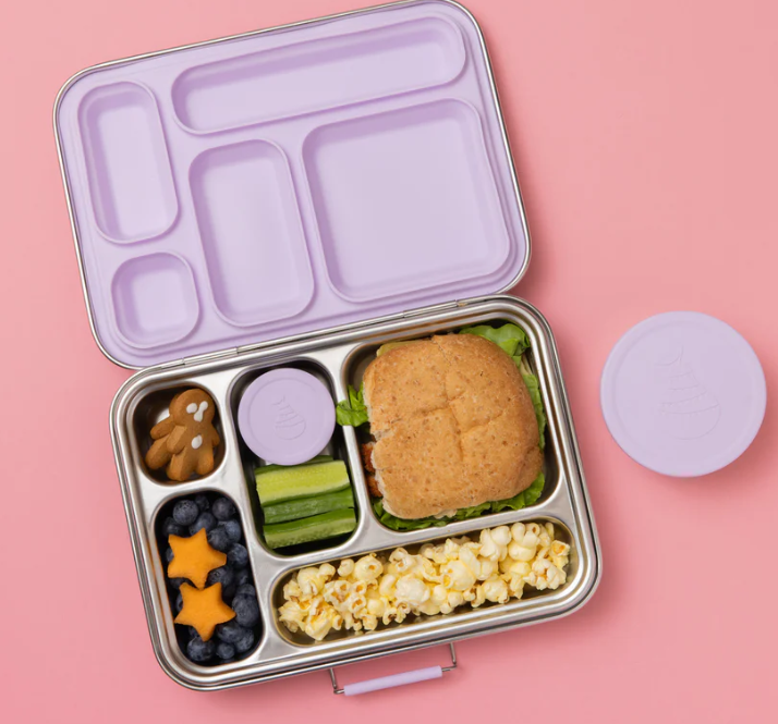 Personalised five Compartment Leakproof Stainless Steel Lunch Box