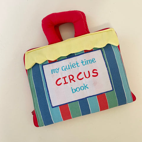 Cloth Activity Book - My quiet time circus book