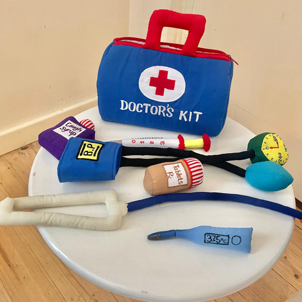 Cloth Activity Play Bag - Doctor's Kit