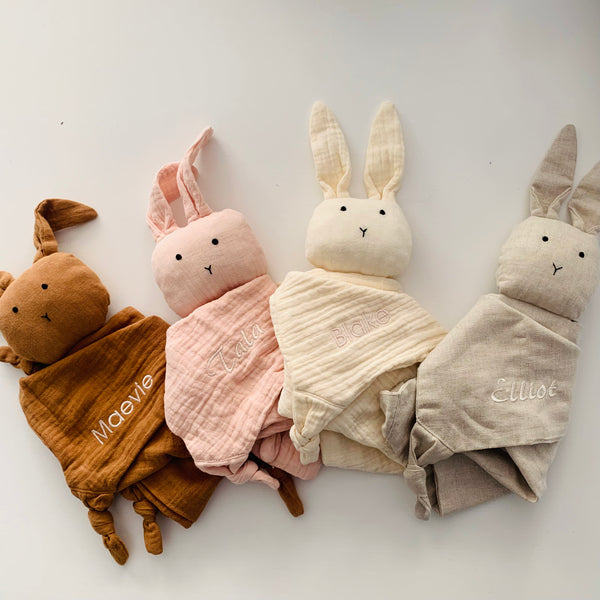 Baby Comforter Linen Bunny
