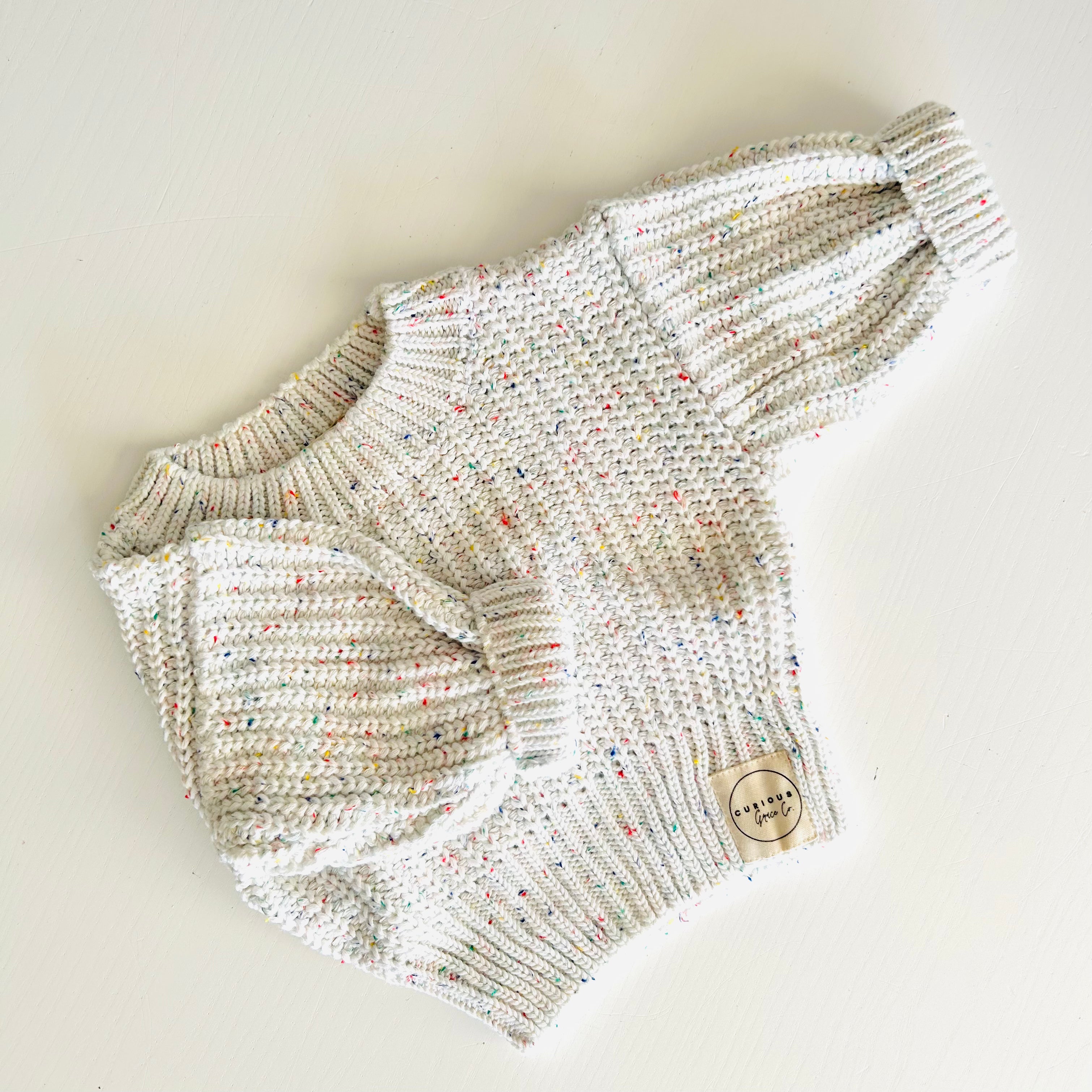 Speckled Knit Jumper (with personalisation option)