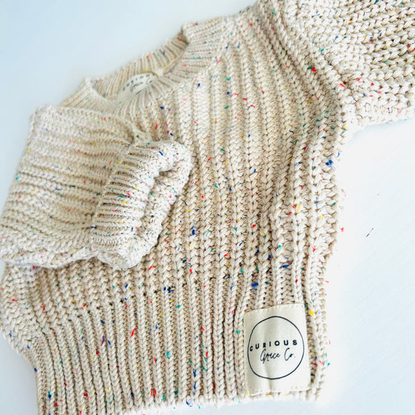 Speckled Knit Jumper (with personalisation option)