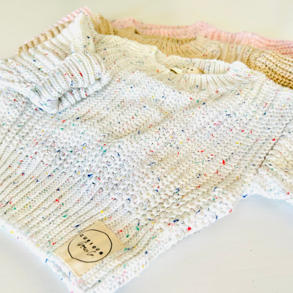 Speckled Knit Jumper (with personalisation option)